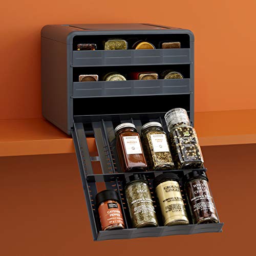 YouCopia SpiceStack Adjustable Spice Rack Organizer, (New AdjustableGranite) eBay