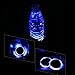 Ocamo Solar Car Cup Mat - Universal LED Cup Holder Lights, 2 Pack Solar LED Light Cup Holder Bottom Pad Mat Interior Decoration For All Cars