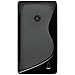 Amzer AMZ95686 Dual Tone TPU Hybrid Skin Fit Case Cover for Nokia Lumia 520 - 1 Pack - Retail Packaging - Black