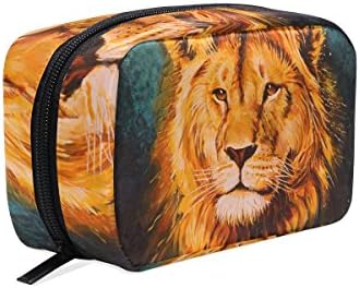 LORVIES The Lion Of Judah Cosmetic Pouch Clutch Makeup Bag Travel Organizer Case Toiletry Pouch for Women