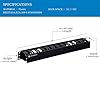 RackPath 1U 19 Inch Plastic Server Rack Mount Cable Management Duct ...
