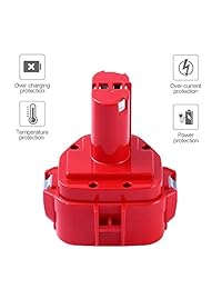 Batería de repuesto de 12 V 3,6 Ah para Makita 12 V 3600 mAh 1200 1220 1201 1222 1233 1233S 1233SA 1233SB 1235 192681 5 Herramientas eléctricas inalámbricas