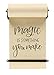 Rettel Roller Kraft Paper Roll Display, Wall Decor, Kitchen Decor, House Decor, Art Wall Mount - (1) Kraft Paper Roll Included (24 Inch, Black)