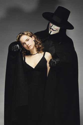Natalie Portman Hugo Weaving V For Vendetta Poster