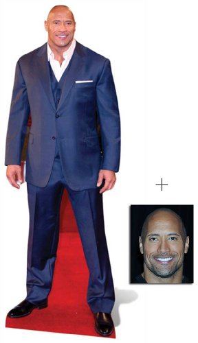 Fan Pack - Dwayne Johnson Lifesize Cardboard Cutout / Standee - Includes 8x10 (20x25cm) Star Photo