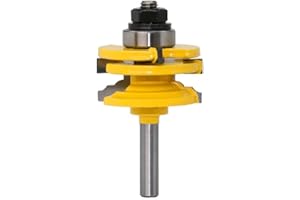 8mm Shank Glass Door Rail & Stile Router Bit – Reversible Woodworking Milling Cutter Tool