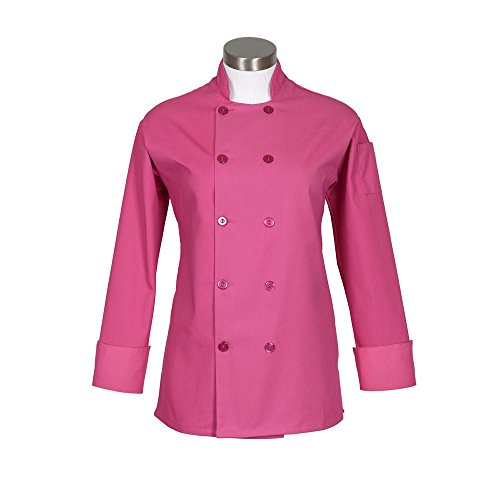 FAME Women's Basic Short Sleeve Chef Coat - C100PS