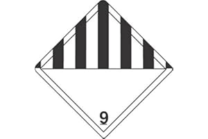 THE LABEL SUPPLIES SHOP 4" x 4" Class 9 D.O.T. Hazard Labels (500 per Roll)