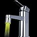 Anself 7 Colors Changing Glow LED Light Water Stream Faucet Tap For Bathroom Kitchen