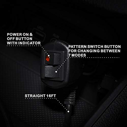 12V 24V High Visibility COB LED Strong Magnetic Trucks Amber Strobe Light Bar, WOWTOU Hazard Warning Emergency Flashing Beacon for Snow Plows Tractors Construction Vehicles Roof Top Safety Lighting - Thumbnail 4
