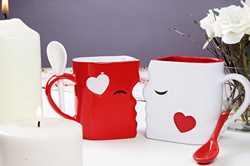 Kissing Mugs & Spoons Set - Image 6