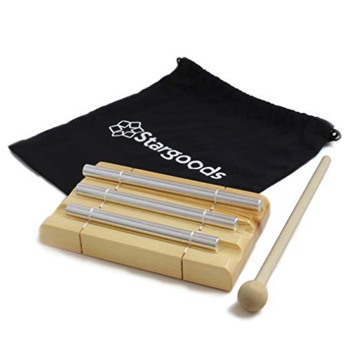 Energy Chime Three Tone with Wooden Percussion Hammer, Classroom Meditation Bell - Thumbnail 7
