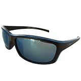 Vuarnet Extreme Unisex VE5003 Athletic Sport Sunglasses, Matte Black/Blue