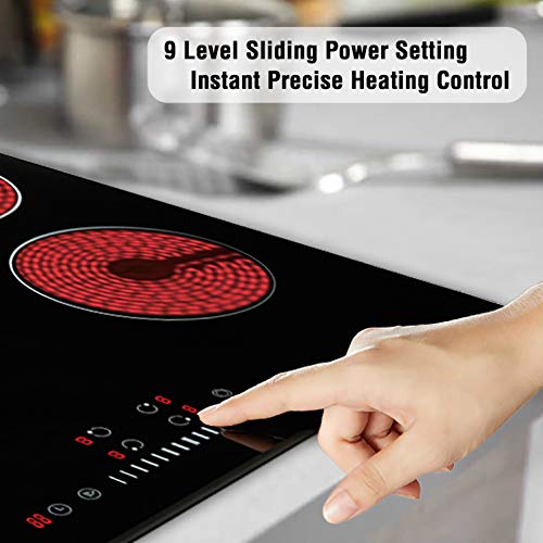 2 Electric+Cooktop+ECOTOUCH+Smoothtop+CRAH774B