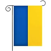 Kind Girl Ukraine Flag, 12 x 18 inches, Fade Resistant Polyester, Garden Decoration, Double-Sided, Independence Day