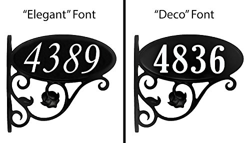 Address America USA Handcrafted Custom Made Double Sided Park Place Super Reflective Mailbox Address Sign - Large 4