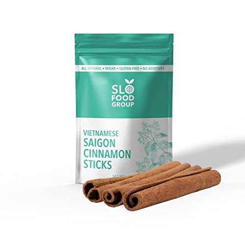 Slofoodgroup Saigon Cinnamon Sticks, Cinnamon Quills from Vietnam for Cooking and Baking (4 ounce)