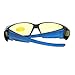 JuicyOrange Womens Fit Over Glasses Polarized Night Driving Rhinestone Sunglasses Blue