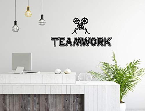 Office Wall Art Decal Teamwork Business Success Idea Work Inspiration Quote Office Decor Motivation Vinyl Sticker Mural tw22