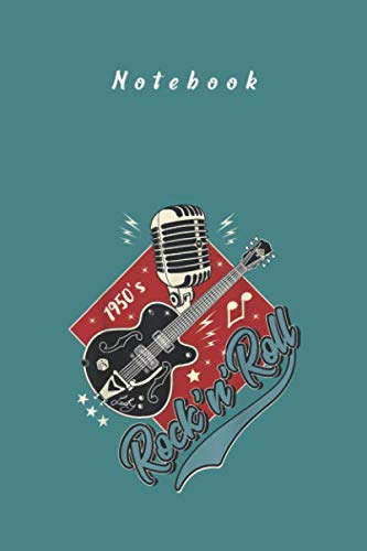 Notebook: 50S Rockabilly Clothing950Sock Hopwing Greaser Rocker Gift for Men and Women Day Ruled Lined Notebook and Journal with Lined Size 6in x 9in