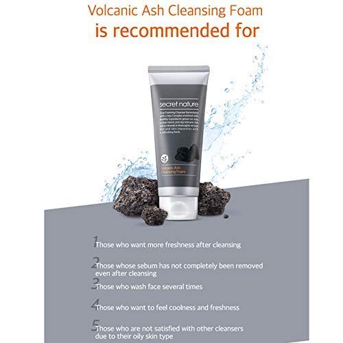 secret nature volcanic ash cleansing foam