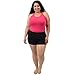 Stretch is Comfort Women's COTTON Stretch Booty Shorts Black XX Large