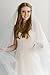 Passat Pale Ivory Two-Tier 2M Chapel Circular Veil Edged with Horsehair VL-1028