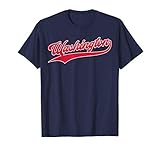 Vintage Washington Baseball Script Retro Gift T-Shirt