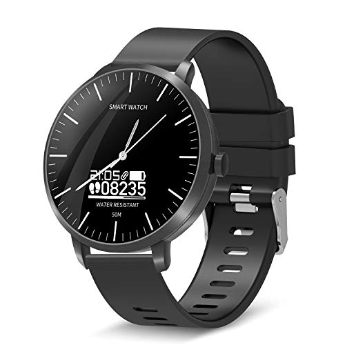 BingoFit Surf Smartwatch Touchscreen Smart Watch Sport Smartwatch Quartz Analog Smart Watch for Men Women 50M Water-Resistant Fitness Activity Tracker Watch for Android Phones&iPhone