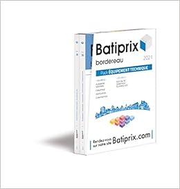 Amazon Fr Batiprix Bordereau Pack Equipement Technique En 2 Volumes Le Moniteur Editions Livres