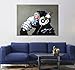 Modern Framed Gorilla Monkey Music Wall Decoration/Home Decor Oil Painting on Canvas