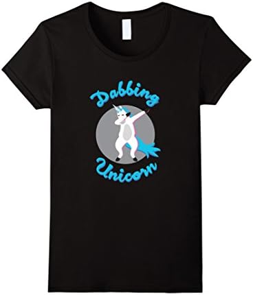 Women's Dabbing Unicorn Shirt Medium Black