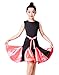 Happy Cherry Kids Latin Dress,Girls Sleeveless Rumba Samba Costume Dance Dress