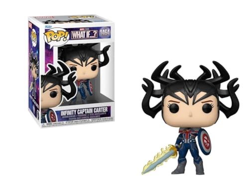Pop! Vinyl: Marvel - What If - Infinity Captain Carter - Figuras Miniaturas Coleccionables para Exhibición - Idea De Regalo - Mercancía Oficial - Juguetes para Niños Y Adultos