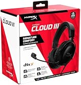 HyperX Cloud III Wired Gaming Headset 53mm Drivers DTS USB-C USB-A 3.5mm Black view 10