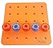 Skoolzy Pegboard Stacking Toddler Toys - Crystal Peg Board Puzzles for Toddlers, Montessori Toys for 1, 2, 3 Year Old Boys and Girls | Educational Fine Motor Skills Building Blocks