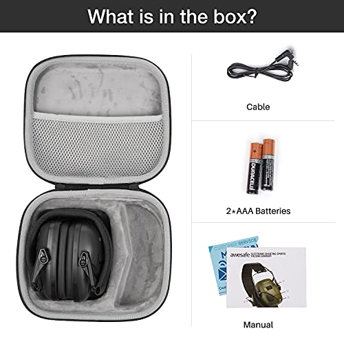awesafe Electronic Shooting Earmuff Ear Hearing Protection Noise