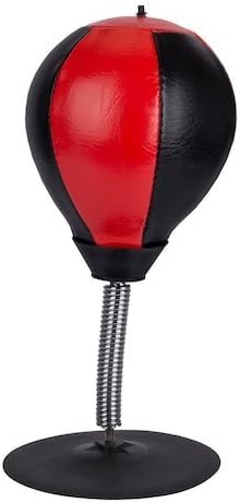 Wembley Heritage Desktop Stress Buster Stress Relief Punching Boxing Bag, Suction Cup for Most Flat Surfaces, Stress Relief at Home or Office comes w/Hand Pump, Needles, and Stand.