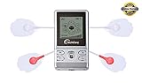 TechCare S Massager Tens Unit Lifetime Warranty Tens Machine for Drug-Free Pain Management, Back Pain and Rehabilitation (Silver)