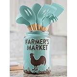 Farmer's Market Ceramic Crock & Tool Set, 7 pieces