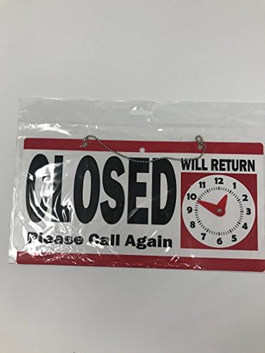 Open Close Sign Office Acessories Home Office Sign Office Supply Return Clock Business Sign