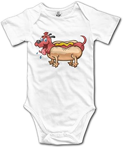 Edepon Baby Hot Dog Puppy Cartoon Cotton Infant Onesie Baby Bodysuit