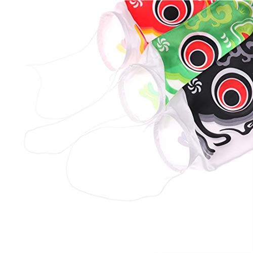 COGEEK Carp Wind Sock Flag Colorful Style Mini Koinobori Gifts Fish Wind Streamer Home Party Decorations (red, 15.7) - Thumbnail 4