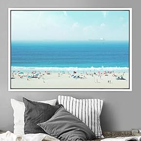 signwin Framed Canvas Wall Art Coastal Freedom Aerial...