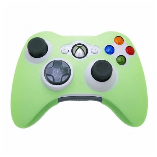 GREEN GLOW in DARK Xbox 360 Game Controller Silicone Case Skin Protector Cover (Many Colors Available) - Image 4
