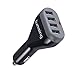 Car Charger: Lumsing 48W/9.6A 4-Port USB Car Charger for iPhone 7 /6s / 6 / 6 plus, iPad Air 2, Samsung Galaxy S7/ S6, Nexus, HTC, Motorola, Smartphones, Tablets and More (Black)