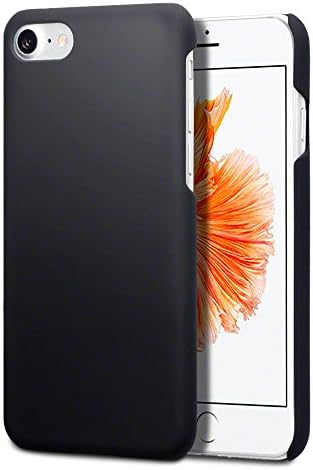 iPhone 7 PoshSoft Hard Cover Case - Rubberized 'Anti-Slip' Grip - Ultra-Thin, Slim Black Matte Finish