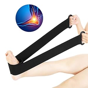 Ankle Training Strap Stretch Foot Orthotics Assist Foot Drop Fascitis Plantar,Yoga Stretching Belt Fitness Gym Tension Relief Pain of Foot