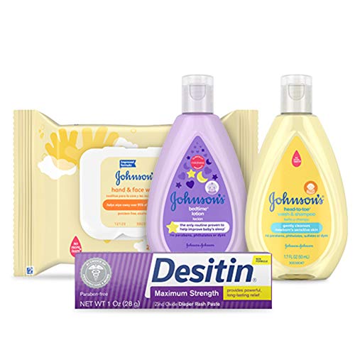 Johnsons-Tiny-Traveler-Baby-Gift-Set-Baby-Bath-and-Skin-Care-Essential-Products-TSA-Compliant-Travel-Baby-Gift-Set-Hypoallergenic-Paraben-Free-5-Items
