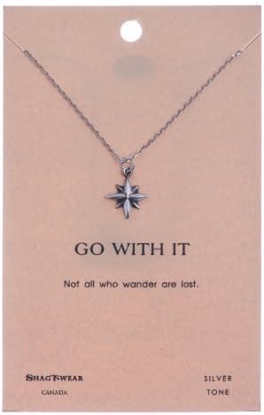 Shagwear Journey and Teacher Inspirations Quote Pendant Necklace